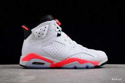 Infrared 6 White Jordan Retro 384664-123 1114